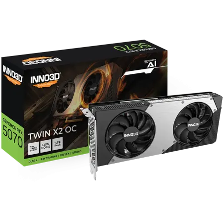 INNO3D GeForce RTX 5070 Twin X2 OC 12GB GDDR7 192-bit HDMI 3x DP - 1
