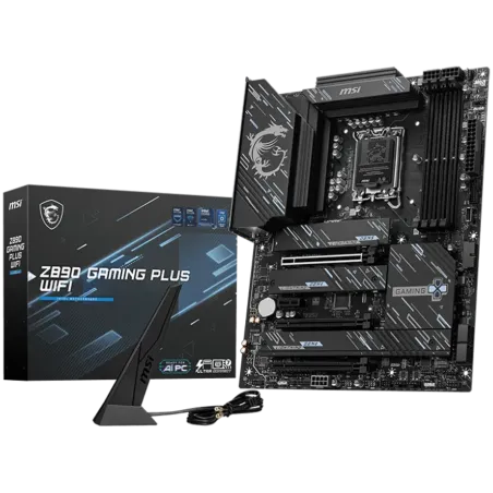 MSI Z890 GAMING PLUS WIFI LGA 1851, Dual Channel DDR5 up to 9200(OC)MHz, 3x PCIe x16 slots, 4x M.2 slot, 4xUSB 2.0, 2xUSB 5Gbps 