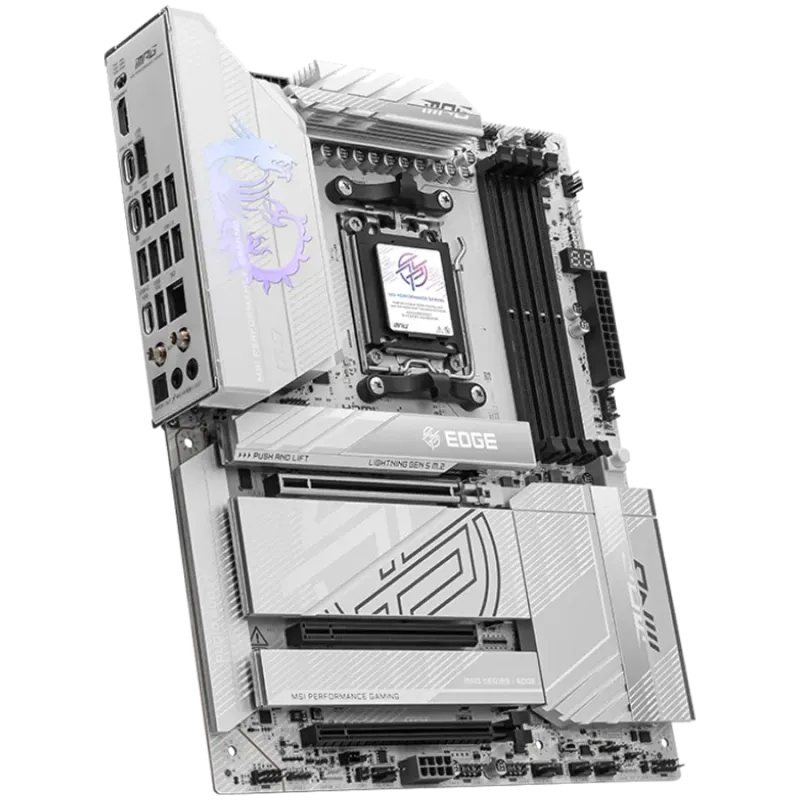 MSI MPG X870E EDGE TI WIFI, ATX, Socket AM5, 4x DDR5 Dual Channel DDR5 up to 8400(OC)MHz, 3x PCIe 3.0 x16 slot, 4x M.2 slot, 4x 