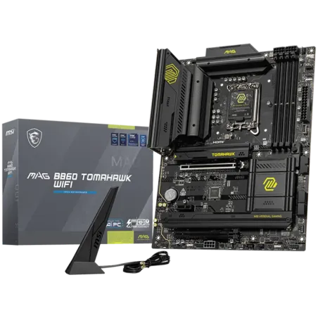 MSI MAG B860 TOMAHAWK WIFI, ATX, LGA 1851, 4x DDR5 Dual Channel DDR5 up to 9200(OC)MHz, 2x PCIe x16 slot, 3x M.2 slot, 4x USB 2.
