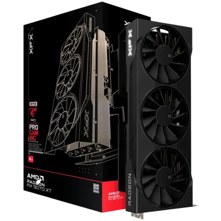 XFX Swift AMD Radeon RX 9070XT Triple Fan 16GB GDDR6 256-bit HDMI 3x DP, SI ONLY - 1