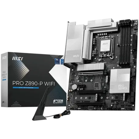 MSI PRO Z890-P WIFI, LGA 1851, Dual Channel DDR5 up to 9200(OC)MHz, 3x PCIe x16 slots, 4x M.2 slot, 4xUSB 2.0, 2xUSB 5Gbps A, 1x