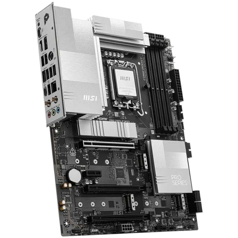 MSI PRO Z890-P WIFI, LGA 1851, Dual Channel DDR5 up to 9200(OC)MHz, 3x PCIe x16 slots, 4x M.2 slot, 4xUSB 2.0, 2xUSB 5Gbps A, 1x