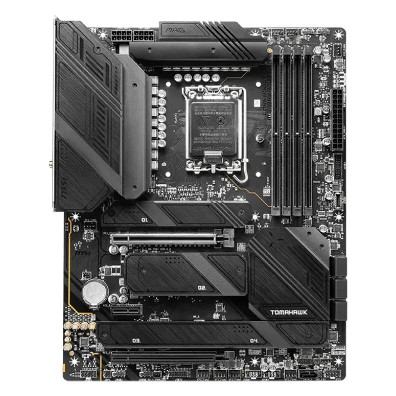 MSI MAG Z790 TOMAHAWK WIFI, ATX, Socket LGA 1700, Dual Channel DDR5 7200+(OC)MHz, 2x PCIe x16 slots, 4x M.2 slots, 1x HDMI, 1x D