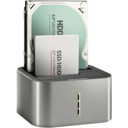 AXAGON ADSA-DC USB3.2 Gen1 - 2x SATA 6G CLONE DUAL HDD Dock Station ASMedia - 1