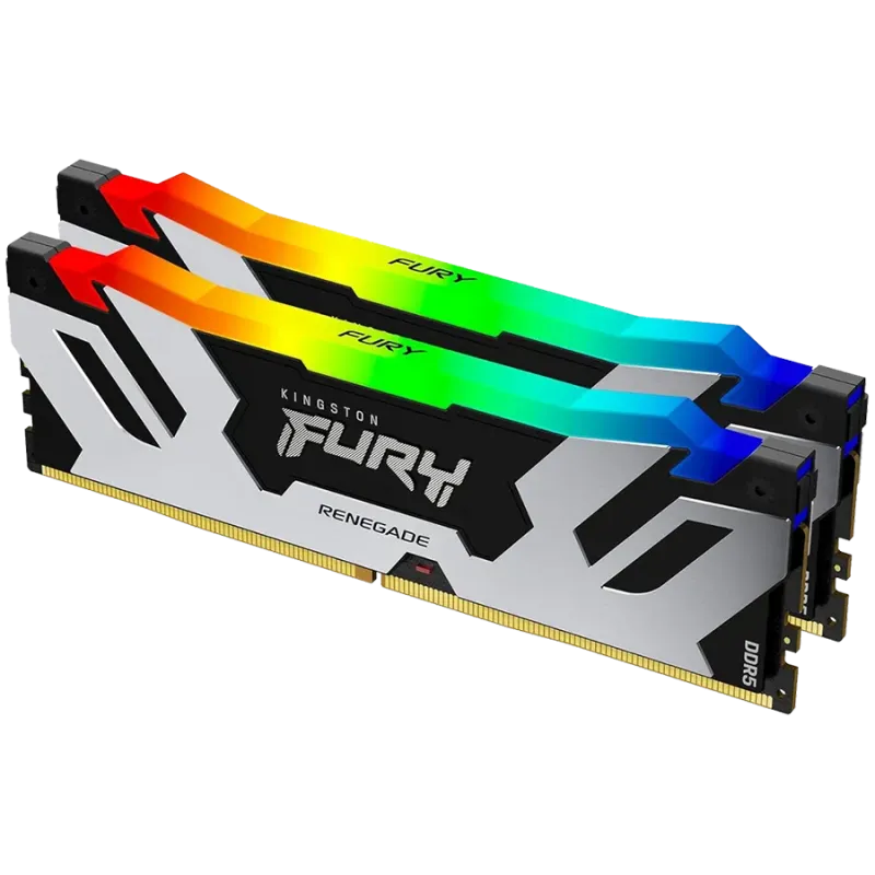 Kingston 64GB 6400MT/s DDR5 CL32 DIMM (Kit of 2) FURY Renegade RGB XMP - 1