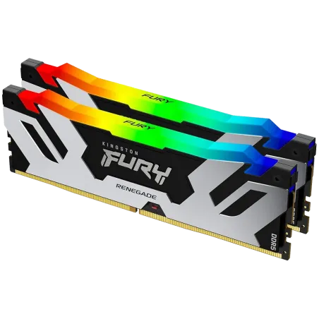 Kingston 64GB 6400MT/s DDR5 CL32 DIMM (Kit of 2) FURY Renegade RGB XMP - 1
