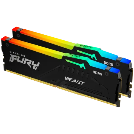 Kingston 32GB 6000MT/s DDR5 CL30 DIMM (Kit of 2) FURY Beast RGB EXPO - 1