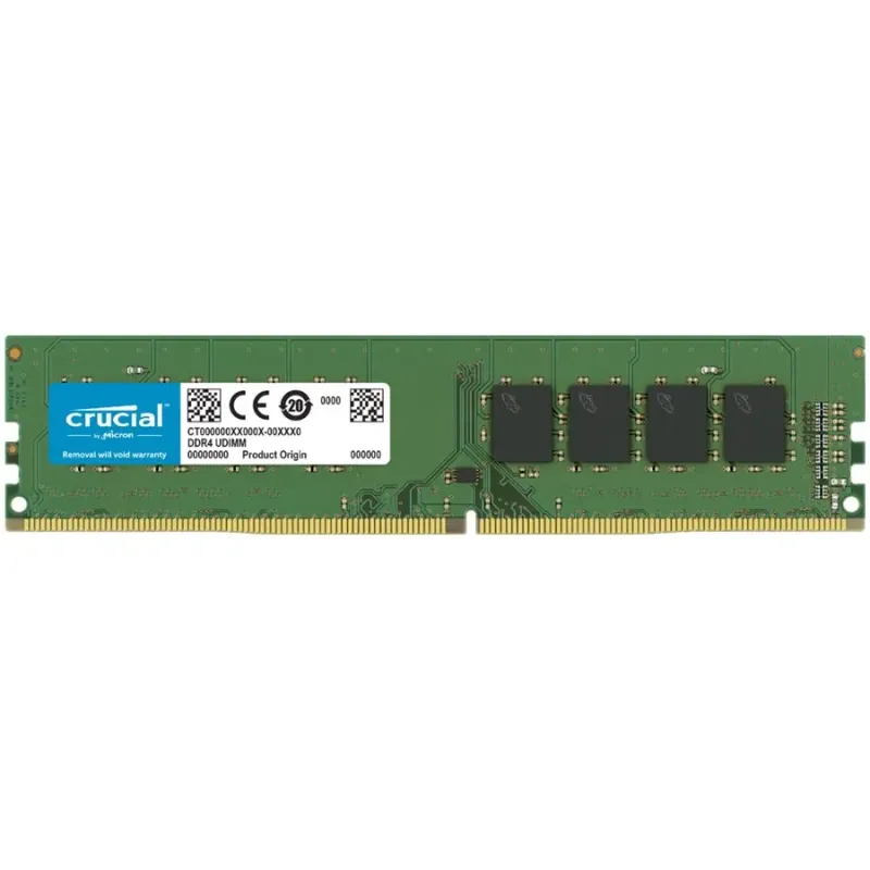 Crucial 16GB DDR4-3200 UDIMM CL22 (8Gbit/16Gbit) - 1