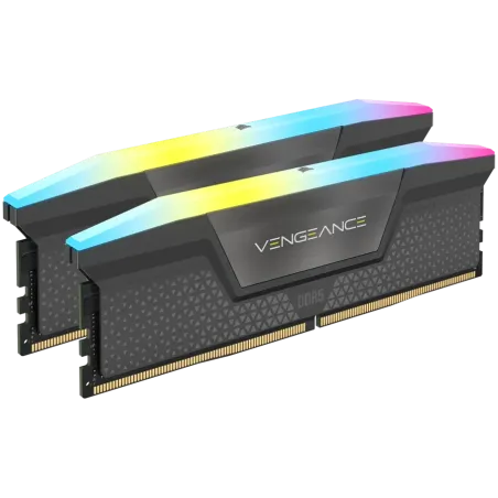 CORSAIR VENGEANCE RGB DDR5 64GB (2 x 32GB) DDR5 6000 CL40-50-50-96 1.35V Intel XMP & AMD EXPO - GREY - 1
