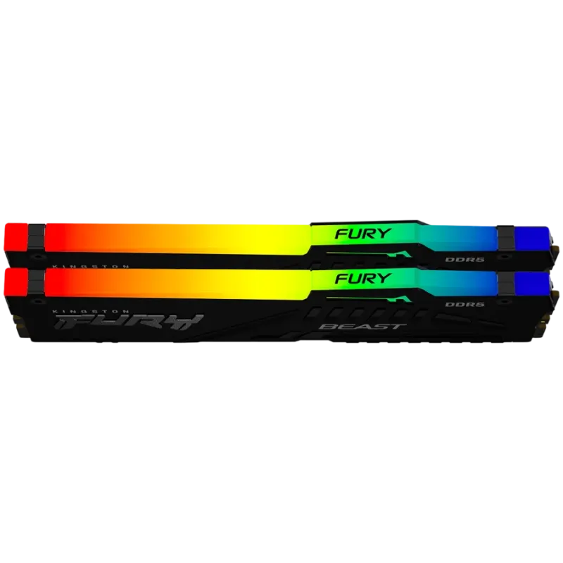 Kingston 64GB 6000MT/s DDR5 CL30 DIMM (Kit of 2) FURY Beast RGB EXPO - 1