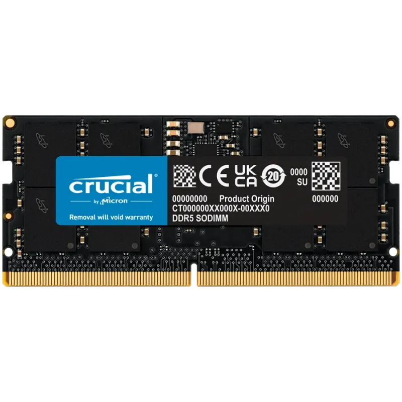 Crucial 32GB DDR5-5600 SODIMM CL46 (16Gbit) Tray - 1