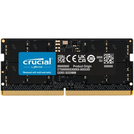 Crucial 32GB DDR5-5600 SODIMM CL46 (16Gbit) Tray - 1