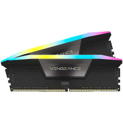 CORSAIR VENGEANCE RGB DDR5 64GB (2 x 32GB) DDR5 6400 CL42-52-52-104 1.35V Intel XMP - BLACK - 1