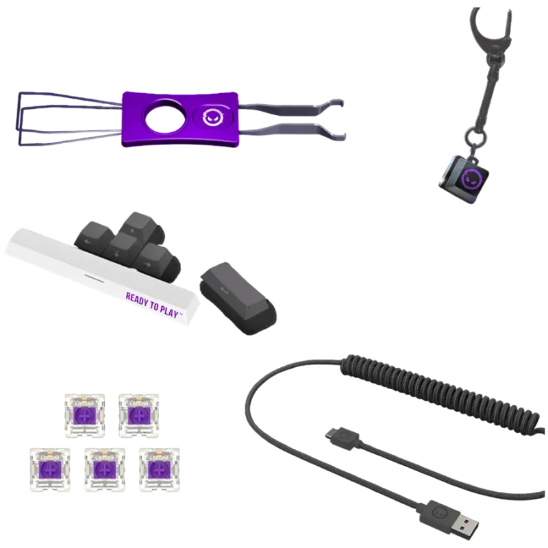 LORGAR KBP70TKLW, Wireless TKL Mechanical Gaming Keyboard Pro, Beige, EN layout - 1