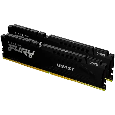 Kingston 64GB 5600MT/s DDR5 CL36 DIMM (Kit of 2) FURY Beast Black - 1