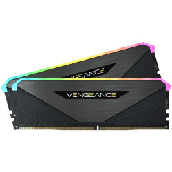 CORSAIR DDR5, 6000MT/s 64GB 2x32GB DIMM, 30-36-36-76, Std PMIC, AMD EXPO, VENGEANCE RGB DDR5 Black Heatspreader, RGB LED, 1.4V -