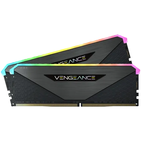 CORSAIR DDR5, 6000MT/s 64GB 2x32GB DIMM, 30-36-36-76, Std PMIC, AMD EXPO, VENGEANCE RGB DDR5 Black Heatspreader, RGB LED, 1.4V -