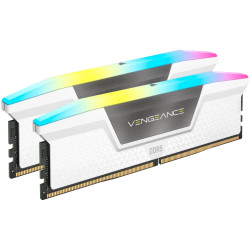 CORSAIR VENGEANCE RGB DDR5 32GB (2 x 16GB) DDR5 6000 CL36-44-44-96 1.40V Intel XMP & AMD EXPO - White - 1