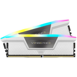CORSAIR VENGEANCE RGB DDR5 32GB (2 x 16GB) DDR5 6000 CL36-44-44-96 1.40V Intel XMP & AMD EXPO - White - 2