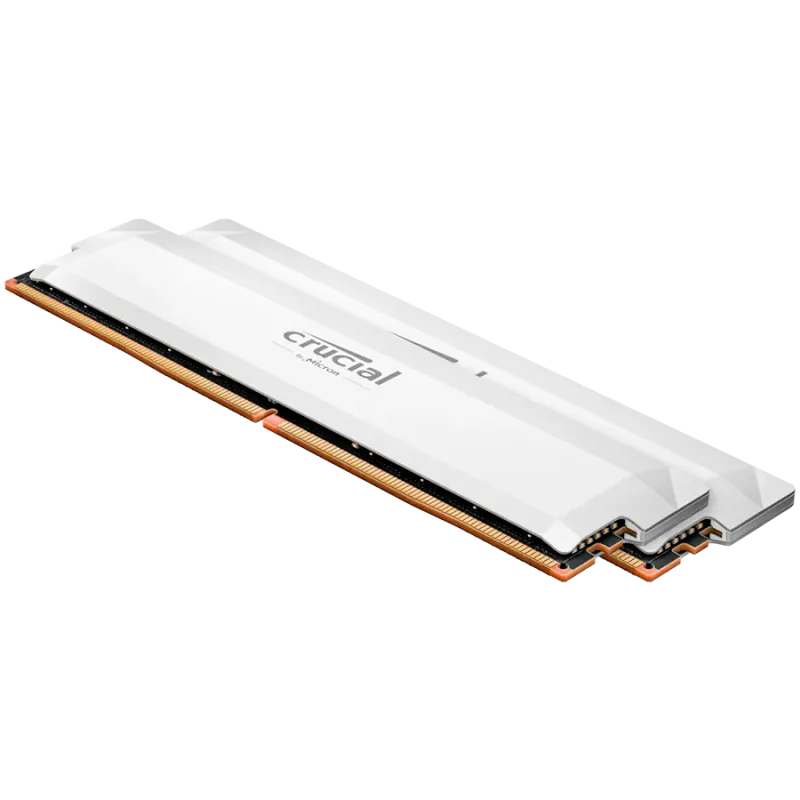 Crucial Pro Overclocking 32GB Kit (2x16GB) DDR5-6000 UDIMM CL36 White (16Gbit) - 1