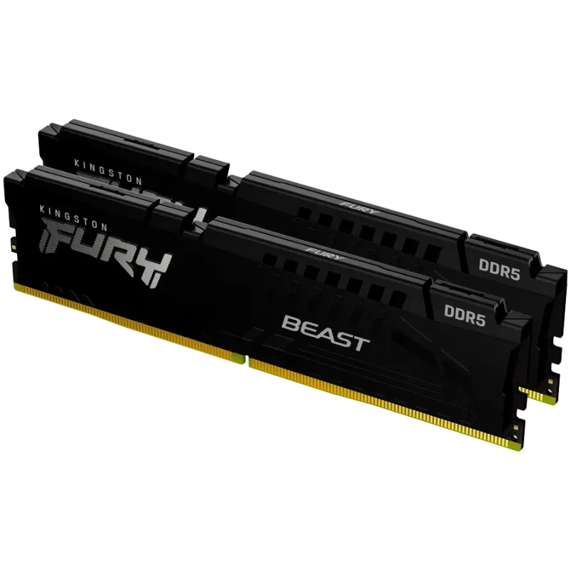 Kingston 64GB 6000MT/s DDR5 CL30 DIMM (Kit of 2) FURY Beast Black EXPO - 1