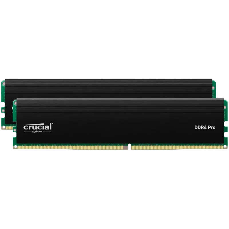 Crucial Pro OC 32GB Kit (2X16GB) DDR5-6400 UDIMM CL38 Black - 1