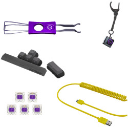 LORGAR KBP70MW, Wireless 65% Mechanical Gaming Keyboard Pro, Black/yellow, EN layout - 11