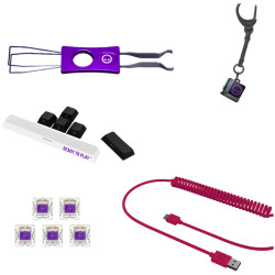 LORGAR KBP70MW, Wireless 65% Mechanical Gaming Keyboard Pro, Black/red, EN layout - 11