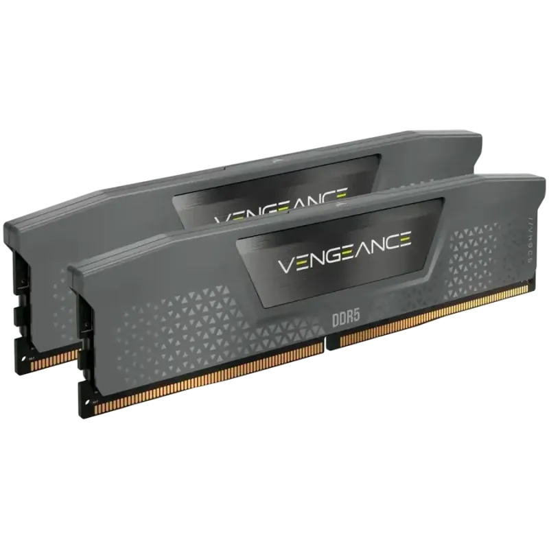 CORSAIR DDR5, 6000MT/s 32GB 2x16GB DIMM, Unbuffered, 36-44-44-96, Std PMIC, AMD EXPO & Intel XMP, VENGEANCE DDR5 Grey Heatspread