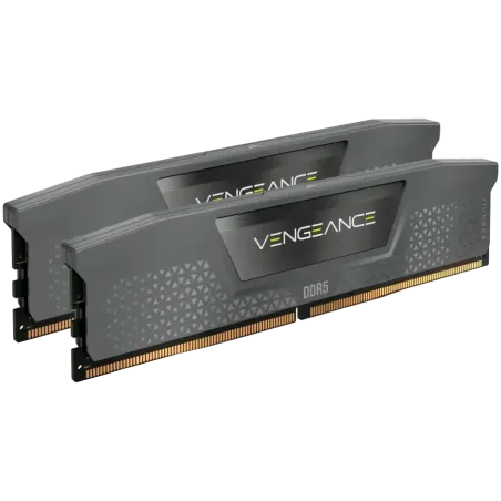 CORSAIR DDR5, 6000MT/s 32GB 2x16GB DIMM, Unbuffered, 36-44-44-96, Std PMIC, AMD EXPO & Intel XMP, VENGEANCE DDR5 Grey Heatspread