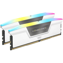 CORSAIR VENGEANCE RGB DDR5 32GB (2 x 16GB) DDR5 6400 CL36-48-48-104 1.35V XMP & EXPO - White - 1