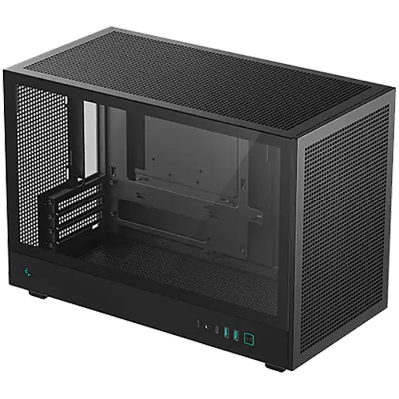 DeepCool CH260, Mini Tower, Mini-ITX, 2xUSB3.0, 1xType-C Gen 2, 1xAudio, Mesh Panel, Black, 2Y, R-CH260-BKNGM0-G-1 - 1