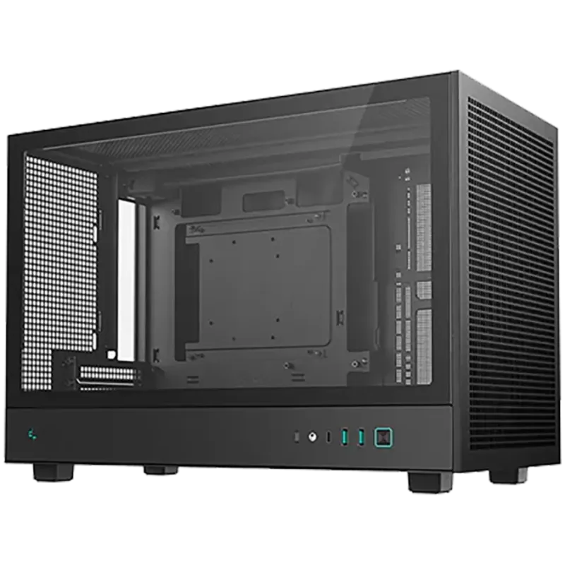 DeepCool CH260, Mini Tower, Mini-ITX, 2xUSB3.0, 1xType-C Gen 2, 1xAudio, Mesh Panel, Black, 2Y, R-CH260-BKNGM0-G-1 - 1