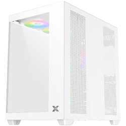 Aqua V Air Arctic (White, ATX, U3x2+Type C, 2PCS TG, 6PCS Z22A Arctic Reverse & 1PC Z22A Arctic & ARGB Remote Control Kit) - 1