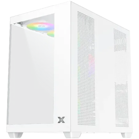 Aqua V Air Arctic (White, ATX, U3x2+Type C, 2PCS TG, 6PCS Z22A Arctic Reverse & 1PC Z22A Arctic & ARGB Remote Control Kit) - 1