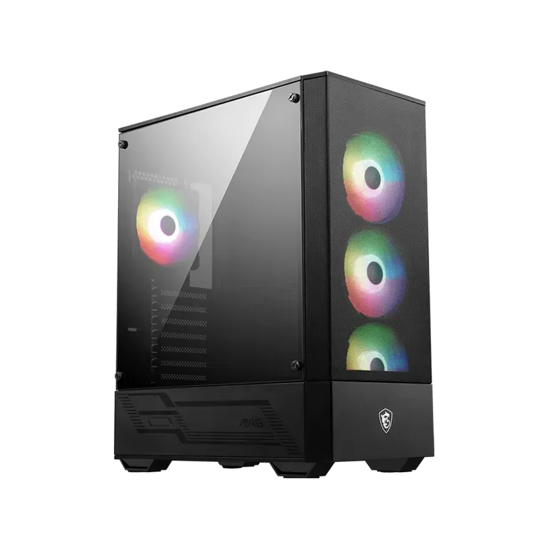 MSI MAG FORGE 112R, Mid-Tower, ATX/M-ATX/ITX, 2x USB 3.2 Gen 1 Type-A, 1x Audio/1x Mic, Insta-light Loop Button, ARGB Hub, 4x 12