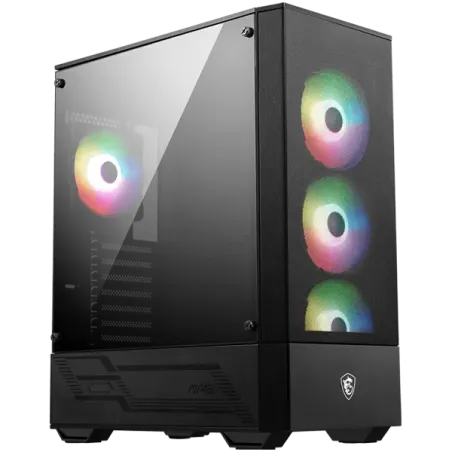 MSI MAG FORGE 112R, Mid-Tower, ATX/M-ATX/ITX, 2x USB 3.2 Gen 1 Type-A, 1x Audio/1x Mic, Insta-light Loop Button, ARGB Hub, 4x 12