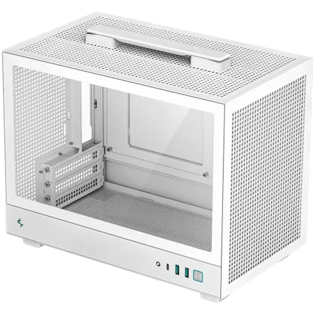 DeepCool CH160 PLUS WH, Mini Tower, Mini-ITX/Micro-ATX, 2xUSB3.0, 1xType-C Gen 2, 1xAudio/Mic, Mesh Panel, White, R-CH160-WHNGM0
