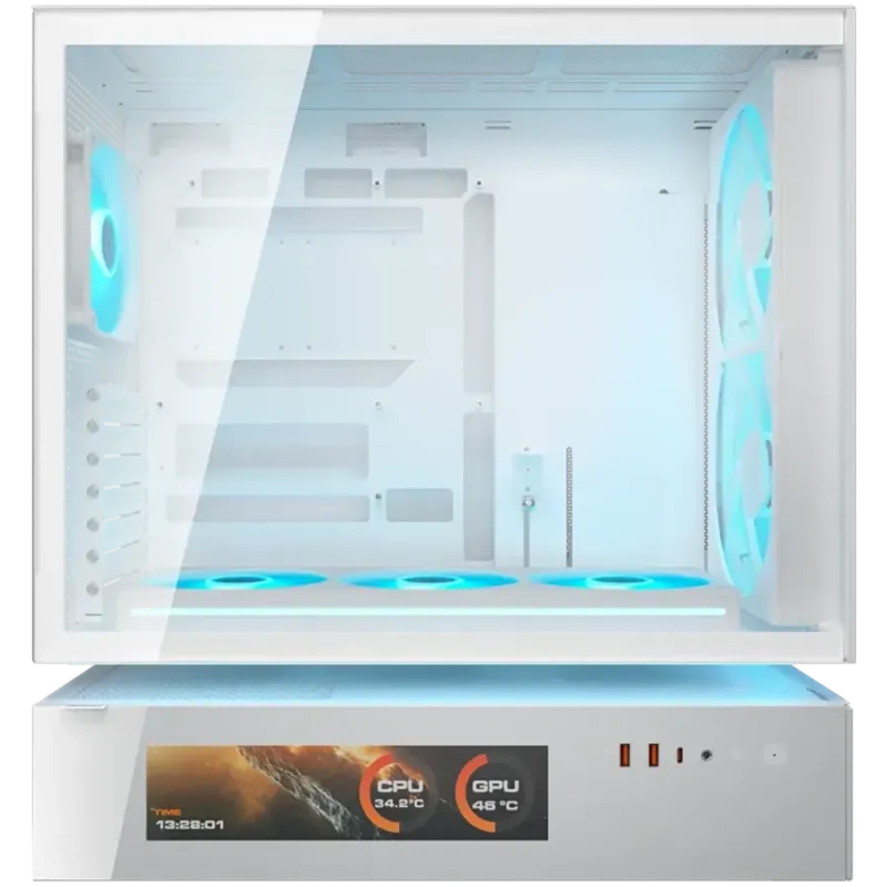 COUGAR CFV235 Mesh Vision PC Case, Mid Tower, White - 1