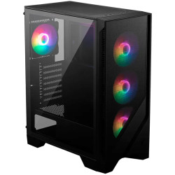 MSI MAG FORGE 120A AIRFLOW, Mid-Tower, ATX/M-ATX/ITX, 2x USB 3.2 Gen 1 Type-A, 1x Audio/1x Mic, LED On/Off Button, ARGB Hub, 6x 