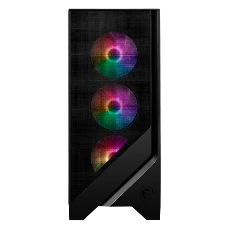 MSI MAG FORGE 120A AIRFLOW, Mid-Tower, ATX/M-ATX/ITX, 2x USB 3.2 Gen 1 Type-A, 1x Audio/1x Mic, LED On/Off Button, ARGB Hub, 6x 