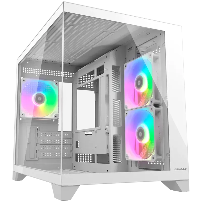 COUGAR FV150 Mini RGB PC Case, Mid tower, White - 1