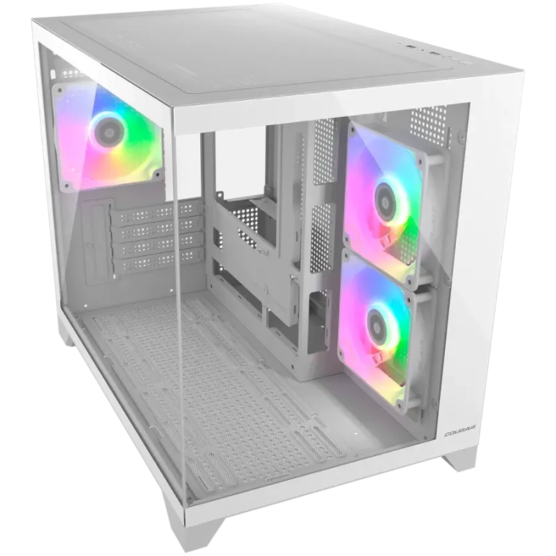 COUGAR FV150 Mini RGB PC Case, Mid tower, White - 1