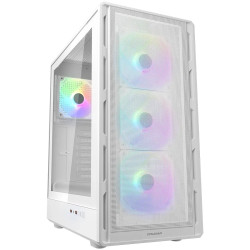 COUGAR AIRFACE PURE RGB PC Case, Mid Tower, White - 1