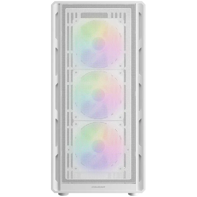 COUGAR AIRFACE PURE RGB PC Case, Mid Tower, White - 1