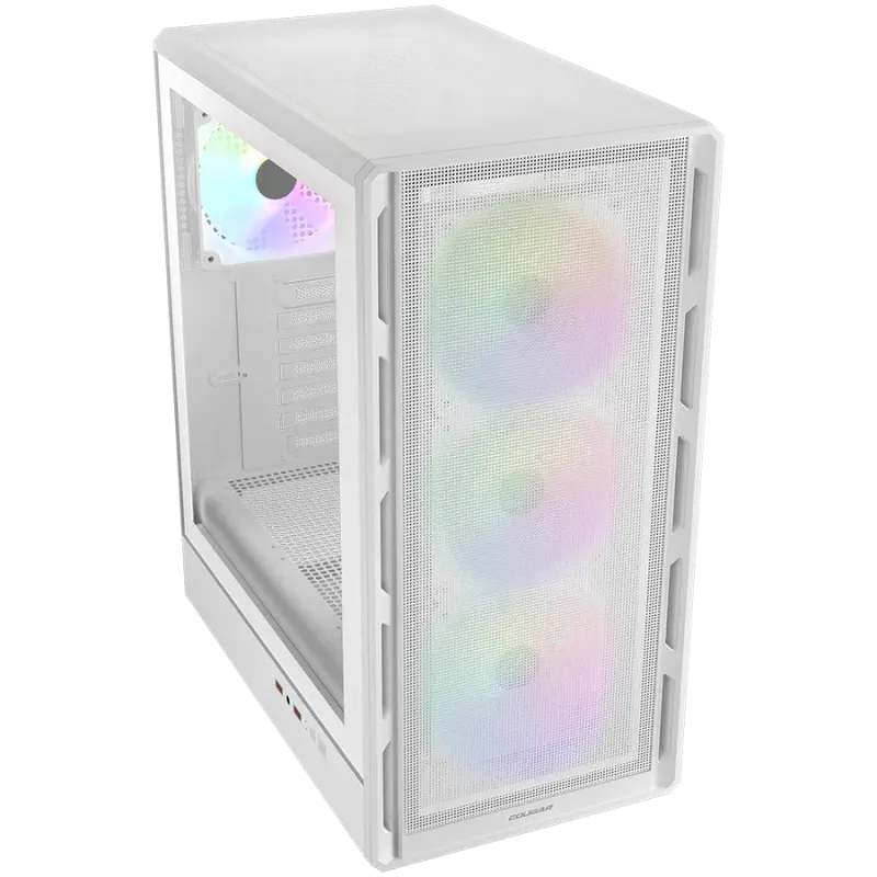 COUGAR AIRFACE PURE RGB PC Case, Mid Tower, White - 1