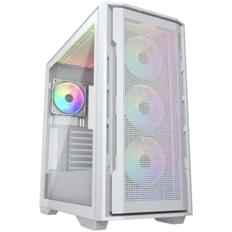 COUGAR UNIFACE RGB PC Case, Mid Tower, White - 1