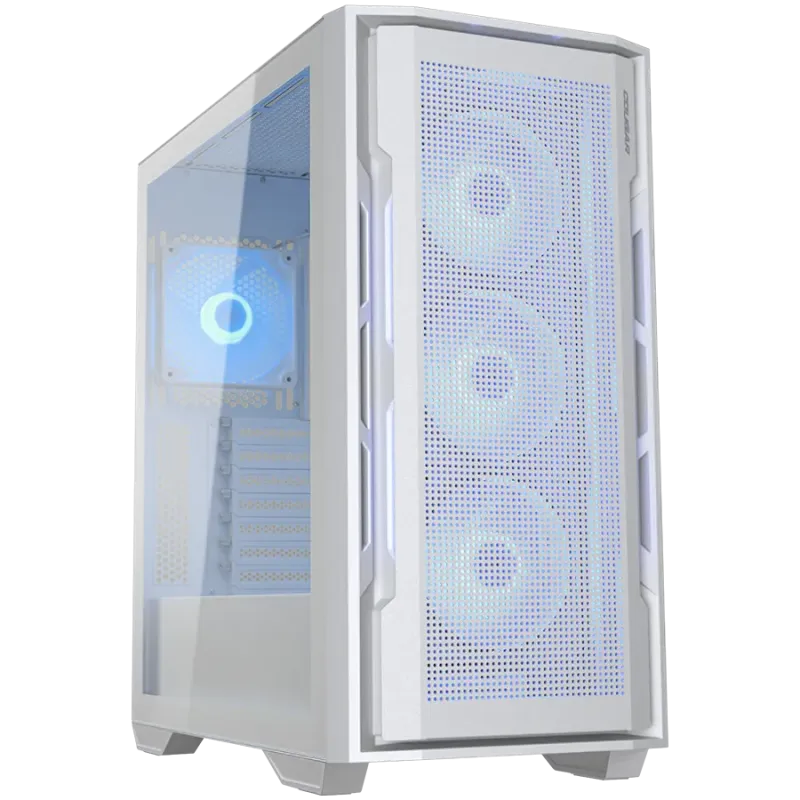COUGAR UNIFACE RGB PC Case, Mid Tower, White - 1