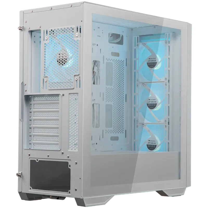 COUGAR UNIFACE RGB PC Case, Mid Tower, White - 1